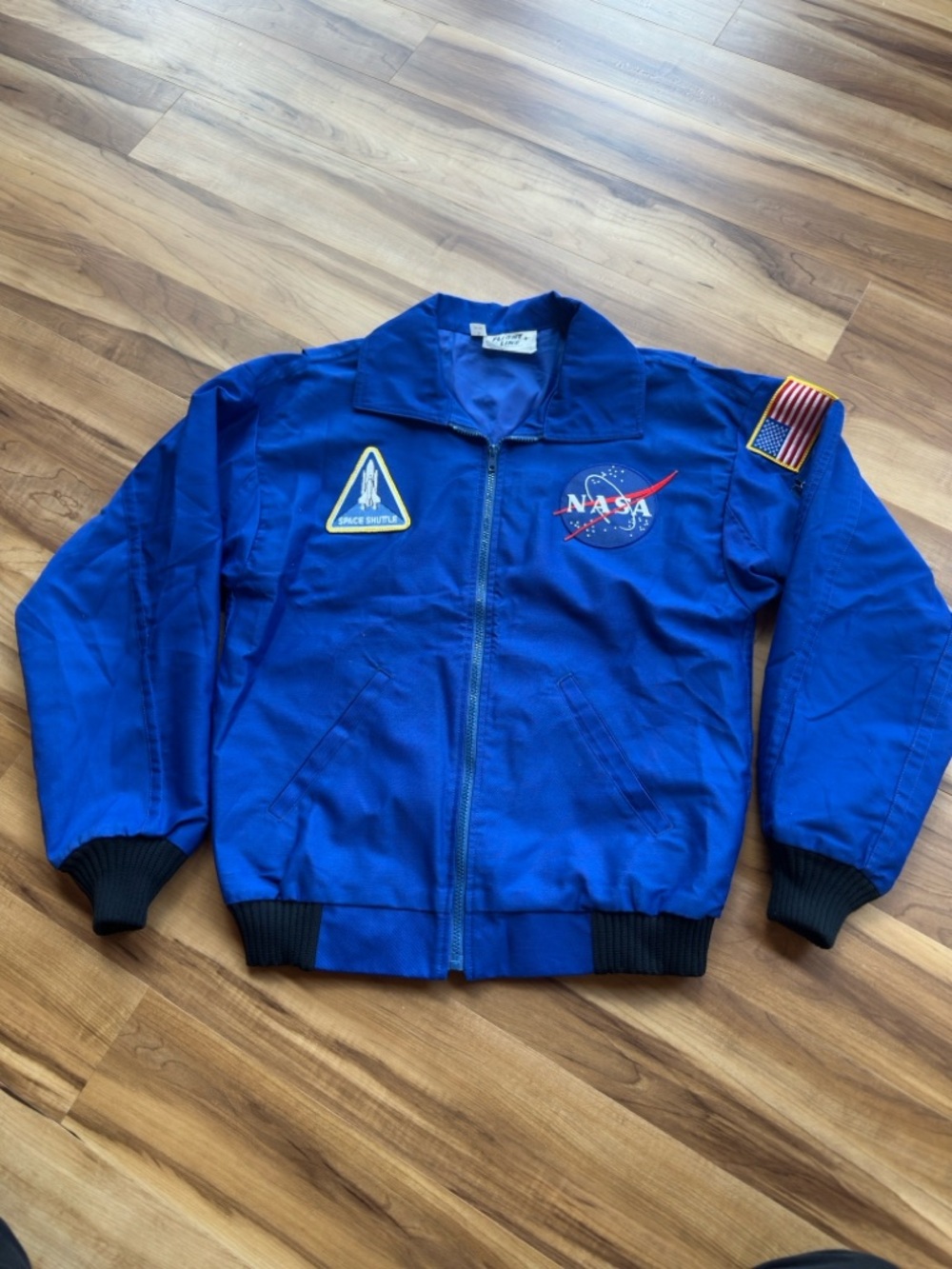 NWOT NASA Astronaut Blue Flight Jacket with Patches